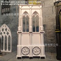 Gothic Miniature Dollhouse Window Frame for Dioramas and Display Cabinets