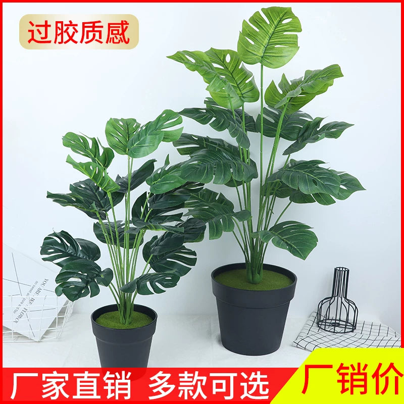 Artificial Anthurium Plant with Pot for Living Room Decor