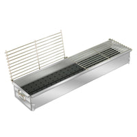 Commercial Charcoal Grill Thickened Stainless Steel BBQ Grill for Outdoor Market Stalls and Home Use