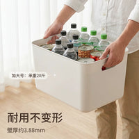 Plastic Storage Bins with Lids, Desktop Organizer for Cosmetics, Snacks, Toys, and Kitchen Items