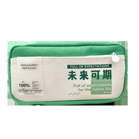 Vintage Canvas Pencil Pouch Large Capacity Multi-layer Stationery Bag for Students