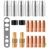 1K MIG Welding Torch Consumables Kit - Contact Tips, Nozzle, Connecting Rod