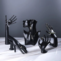 Mannequin Hand/Neck Jewelry Display Stand for Necklaces, Rings, Bracelets