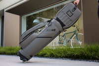 Boyea Golf Travel Bag with Wheels, Lightweight Nylon Waterproof Wear-Resistant Golf Club Carrier for Air Travel