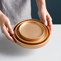 Ceramic Plant Pot Saucer Round Drip Tray for Indoor Outdoor Plants