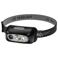 Rechargeable LED Headlamp with Motion Sensor for Outdoor Activities