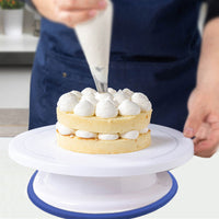 11-Inch Non-Slip PP Plastic Cake Decorating Turntable for Home Baking & DIY