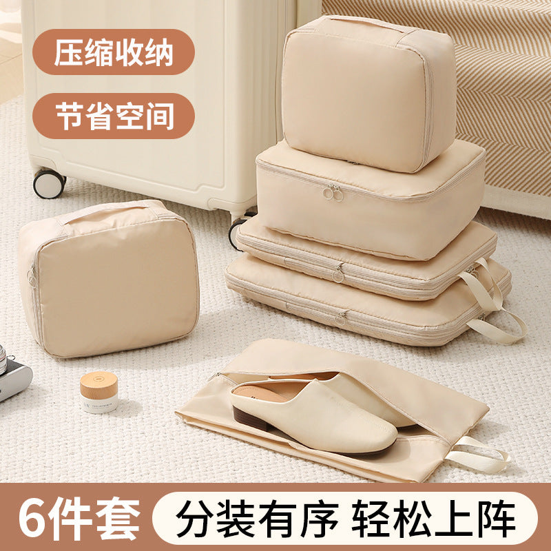 Portable Travel Compression Packing Cubes Luggage Organizer Set