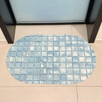 Diatomaceous Earth Bath Mat Quick Dry Non-Slip Absorbent Floor Mat for Shower and Entryway