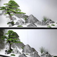 Natural Snow Wave Stone Slices for Indoor Zen Gardens and Outdoor Landscaping