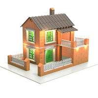 DIY Miniature Tiling House Model Kit for Kids - Educational Building Toy with Tools and Cement