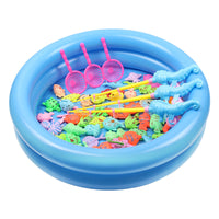 Inflatable Magnetic Fishing Pool Toy Set for Kids