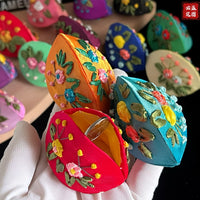 Chinese Style Ribbon Embroidered Jewelry Pouch Coin Purse for Rings Necklaces Small Gifts