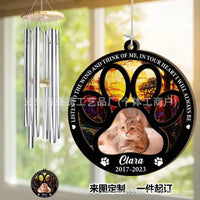 Classic European-Style Wooden Metal Wind Chime for Home Decor