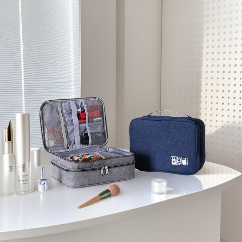 Travel Electronic Organizer Bag Set - Oxford Cloth Cable, Power Bank, and Underwear Storage