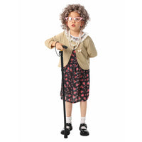 Kids' Old Grandma Cosplay Costume for School Events and Book Day Performances