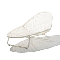 Rattan Woven Pool Lounge Chair for Balcony Garden Villa Sunroom, Foldable Outdoor Chaise Lounge Furniture