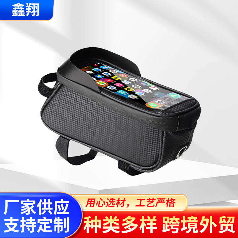 Bicycle Top Tube Phone Bag Waterproof Cycling Pouch Large Capacity Storage