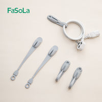 Silicone Cable Organizer Clips for Earphones, Charging Cables, and Network Wires