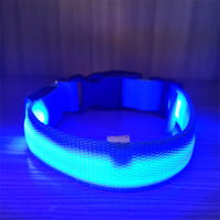 USB Rechargeable LED Luminous Pet Collar for Small to Large Dogs