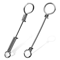 Stainless Steel Fishing Bait Cage Spring Feeder for Explosive Hooks