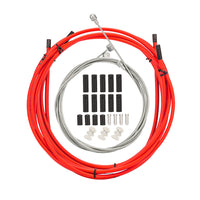 ZTTO Mountain Bike Brake and Derailleur Cable Set with Colorful Cores for V-Brake and Disc Brakes