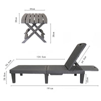 Outdoor Folding Recliner for Patio, Pool, and Beach