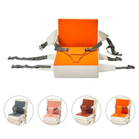 Children's Dining Chair Booster Seat Cushion with Backrest, Washable Leather, High-Density Sponge