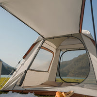 Automatic Pop-Up Camping Tent with Integrated Rainfly for Outdoor Picnics and Camping