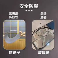 Acrylic Wall-Mounted Full-Length Mirror for Bathroom and Home
