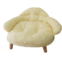 Elevated Pet Sofa Bed with Removable Washable Cover for Cats and Small Dogs