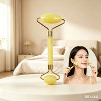Natural Jade Roller and Gua Sha Board Facial Massager Gift Set