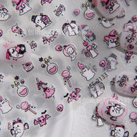 Cyansea Halloween Cute Ghost Bat Nail Art Stickers DIY Decoration