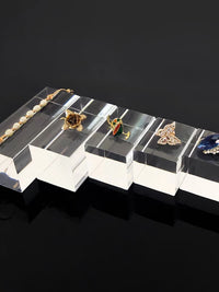 Clear Acrylic Display Riser for Cosmetics, Jewelry, and Collectibles