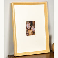 Solid Wood Photo Frame for Wall or Tabletop Display, Multiple Sizes for Posters, Puzzles, and Art Prints