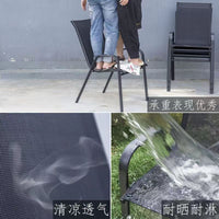 Outdoor Wicker Patio Dining Set with Umbrella, Iron Frame Garden Furniture