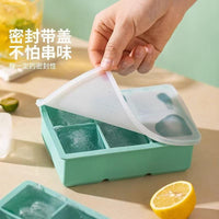 Silicone Ice Cube Tray for Whiskey and Cocktails, Large Square Ice Mold for Home Bar and Commercial Use