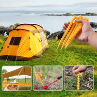 Plastic Threaded Tent Stakes for Camping and Outdoor Adventures