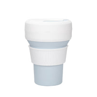 Collapsible Silicone Travel Mug with Lid - Portable Outdoor Coffee Cup for Camping & Picnic
