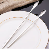 Japanese Style 304 Stainless Steel Long Handle Bar Spoon for Cocktails, Ice Cream, and Desserts