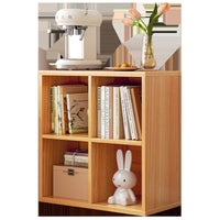 Floor-Standing Wall-Leaning Bookshelf with Adjustable Compartments, Kids' Reading Nook Storage Cabinet, Living Room Multi-functional Bookcase