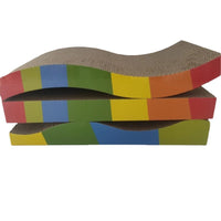 Corrugated Cardboard Cat Scratcher Pad - Durable Pet Toy for Cats