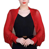 Ice Silk Shawl Shrug for Cheongsam Sun Protection Arm Sleeves