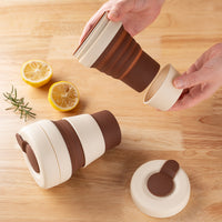 Portable Food-Grade Silicone Folding Cup for Travel and Camping