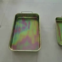 Thickened Galvanized Oil Drain Pan for Automotive Maintenance and Parts Cleaning