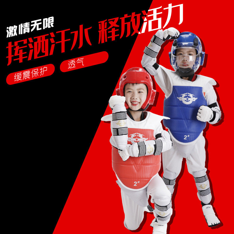 Taekwondo Protective Gear Set for Adults and Children, Thickened Combat Training Equipment