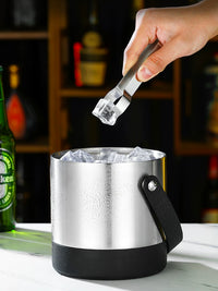 304 Stainless Steel Double-Layer Insulated Ice Bucket for Wine, Champagne, Beer, KTV Bar