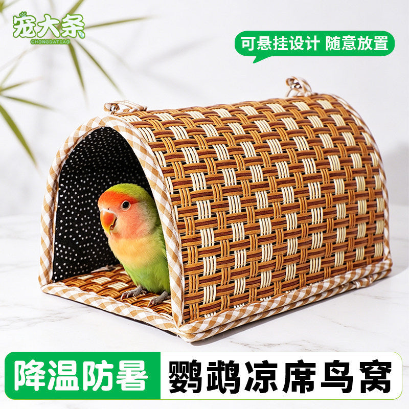 Breathable Parrot Cooling Mat Hammock for Small Birds