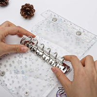 Iridescent Star PVC A6/A7 6-Ring Binder for Journals and Planners