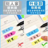 Repositionable Index Tabs Self-Adhesive Note Flags for Books Documents Planners